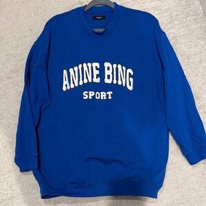 Anine Bing Royal Blue Sport Sweatshirt